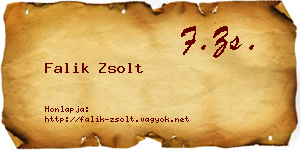 Falik Zsolt névjegykártya